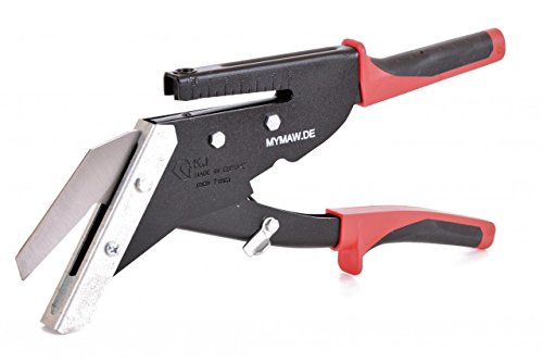 myMAW Schieferschere 55 mm mit Locher Schere Schiefer Eternit Faserzement Dachdecker Lochstanze