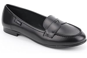 ZGIRLS Mocasin Boston 471 Negro College Zapato Castellano Adolescentes NIÑA Uniforme Escolar Resistentes Impermeables