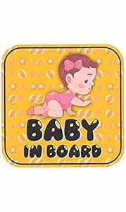 CVANU Baby On Board Kids Safety Warning Window Sign Sticker for Car PVC Vinyl CV06 (Pack of 20) B