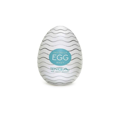 Preisvergleich Produktbild Egg spaß "Tenga" wellig türkis.