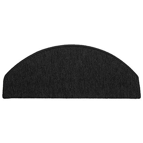 Beautissu® XXL Stufenmatten ProStair 15er Set – 65x24cm Treppenmatten eingekettelt, starke Befestigung – Anthrazit - 3