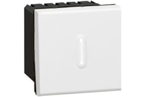 Legrand 078420 Mosaic Interrupteur Temporisé, 2 Modules, Blanc