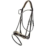 Imperial Riding Schwedische Trense Di Layla Lack-Leder farbige Kristalle (black-metallic, Warmblut)