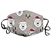 Produktbild Polar Bear With Hats Holiday - Tan Anti Dust Mask Anti Pollution Washable Reusable Mouth Masks
