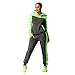 Produktbild Patchwork Sport Zweiteilige Set Damen, DoraMe Frauen Hoodie Sweatshirt Kapuze Pullover Trainingsanzüge Kapuzenpulli + Jogginghose (Grün, S)