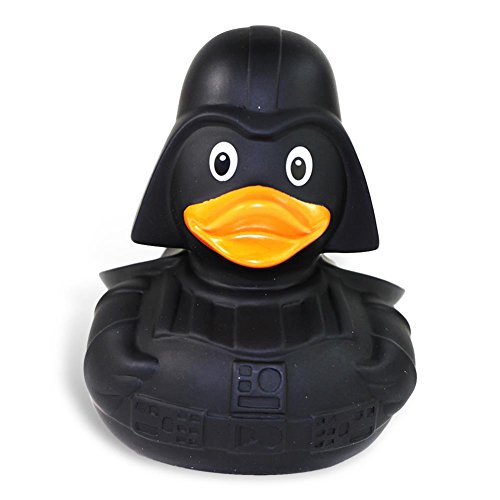 HC-Handel 919941 Vinyl Badeente „Black Star“ 9 cm - 2