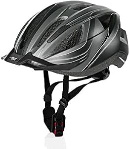 Crivit Casco da Bicicletta con fanale Posteriore, Grigio/Nero : Sport e  tempo libero