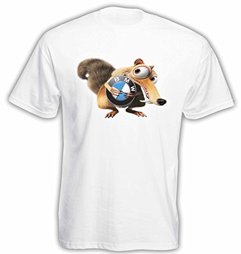 BMW Ice Age Scrat Herren T-Shirt Kurzarm ( Weiss , 2XL ) BMW Ice Age Scrat Herren T-Shirt Kurzarm ( Weiss , 2XL )