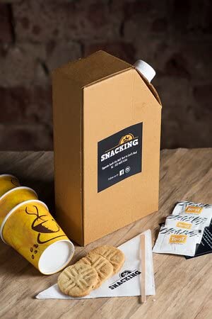 Carevello Disposable Corrugated Paper Hot Tea/Coffee Flask - Convenient & Eco-Friendly Solution for Home & Office (10 Pieces, 500ml)