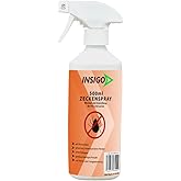INSIGO Anti-Zecken-Spray 500ml | Hochwirkungsame Zeckenbekämpfung | Zecken-Abwehr auf Wasserbasis | Gegen Zecken Larven & Eie