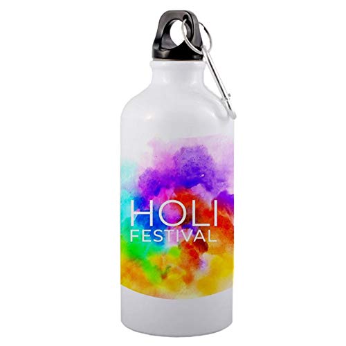 Color yard Best Holi Festival with Colour of Cloud Design on Sipper Bottle