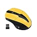 Produktbild Gelb Wireless Mouse, mamum 2,4-GHz Mäuse Optische Maus-USB-Empfänger PC Computer Wireless schnurlos für Laptop