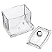 LUCKYFINE Cosmetic Q-tip Cotton Swabs Acrylic Holder Storage Box