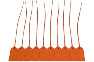 FSSS Ltd FIRE EXTINGUISHER SECURITY SUITCASE TAG TIES TAMPER SEALS x 25 (ORANGE)