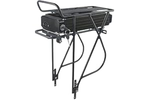 UG BATTERY (UK Warehouse) Ebike Battery 48V 18AH Lithium Battery Pack for 1000W 750W 500W Motor, Rear Rack Electric bike battery with Rack, Charger