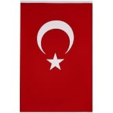 T&uuml;rk Bayrağı Alpaka Kumaş 50x75