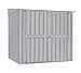 Produktbild Globel Industries Metallgerätebox & Fahrradgarage Silber // 200x195x165 cm (BxTxH) // Fahrradunterstand & Fahrradbox inkl. Fahrradständer