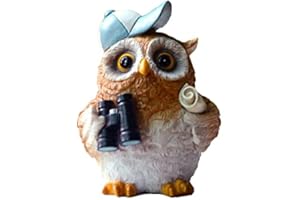 Gemmia Statue Miniature de Hibou de Jardin féerique- Avoir hâte Chouette