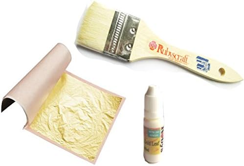 Gold leaf Kit- 30 Gold sheets, 15ml adhesive and brush. Christmas Gilding Design Bling my shoes UK00003085705 Trademark...