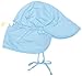 I Play Unisex Baby Solid Flap Sun Protection Hat Light Blue 0 - 6 Months