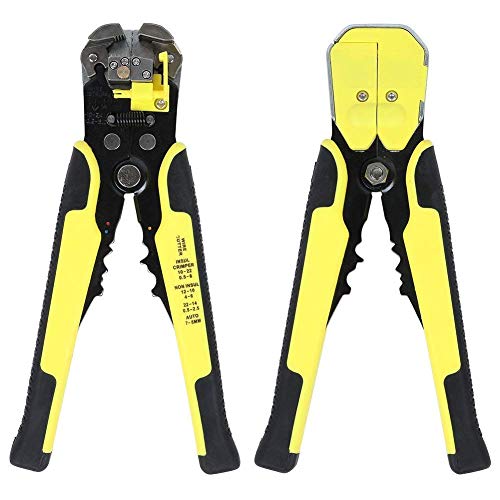 ValueHall Pince à Dénuder Automatique Pince Autoréglable Outil de Dénudage Multifunctional Pince à Sertir AWG24-10 ( 0.2~6.0mm²) V7008-1