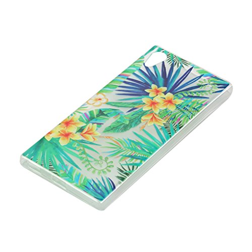 Yidaxing Funda Sony Xperia XA1  Carcasa de Silicona Transparente Funda TPU Gel Carcasa Ultra Delgado Suave Funda Protectora Ligera Carcasa Blanda Flexible Caja Anti Rasgu  os Anti Choque con dise  o   nico -Selva