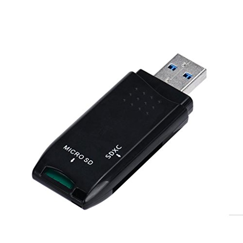 Generic 5 Gbps Schnelle USB 3.0 Adapter SD/Micro SD Kartenleser – Schwarz - 6