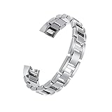 Wearlizer Für Fitbit Alta HR Armband, Smart Watch Metall Ersatzband Band für Fitbit Alta, Silber, Schwarz, Rosa Gold, Gold