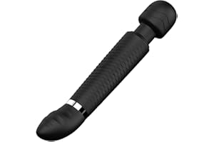 Doppelkopf Vibration Massagestab, Silikon Vibratoren für sie Klitoris und G-Punkt Stimulator, Wasserdicht Orgasmus Klitorisst