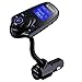 Produktbild Anbero FM Transmitter Bluetooth Freisprecheinrichtung Auto Adapter KFZ MP3 Player mit 2 USB ladegerät, 1,44 Zoll Display, Unterstützung USB Stick, Micro SD Karte, 3.5 mm AUX Eingang Ausgang
