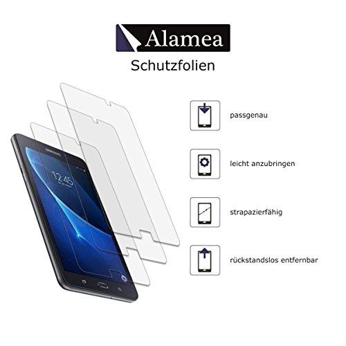 3x Alamea Samsung Galaxy Tab A (Modell 2016) 10.1″ T580N T585 Schutzfolie – passgenaue Folie in antireflektierender Premium Qualität zum Schutz Ihres Displays - 2
