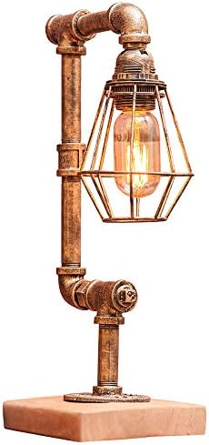 Industrial Steampunk Table Light, E27*1 Light Machine Age Waterpipe Floor Lamp For Home Decor, Bedroom, Living Room, Hotel, coffee shop