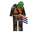 Price comparison product image Nickelodeon licensed TMNT Teenage Mutant Ninja Turtle fancy dress 7-8 Years With Mask & 4 Eyebands Made by Rubies for 'George'