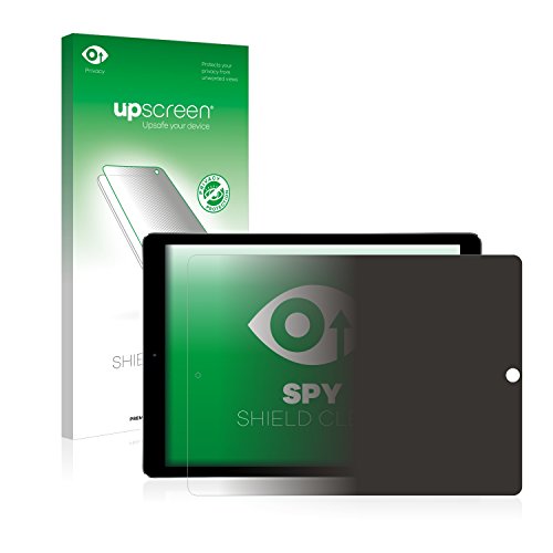 upscreen Spy Shield Clear Blickschutzfolie Apple iPad Pro (12.9) im Querformat - Schutz der Privatsphäre, Kratzfest