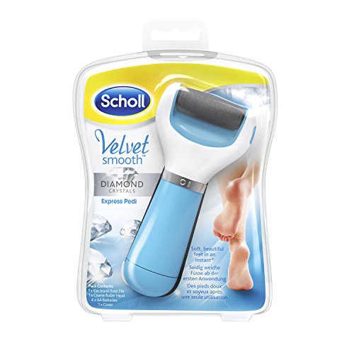 Scholl 3016211 Velvet Smooth Express Pedi elektrischer Hornhautentferner (mit Diamantpartikeln, Geschenkset mit Intensiv Serum) - 2