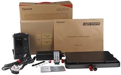 Aputure Light Storm LS 1S Daylight LED Light Panel with V-mount Plate + ILEDGear 24 x 36" Folding Space Light Diffuser