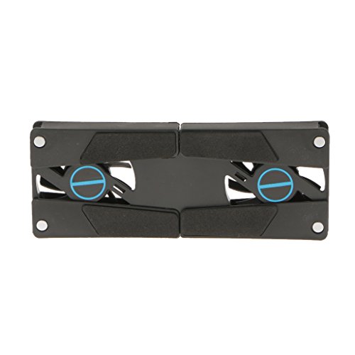 Gazechimp Faltbar USB Kühlventilator mit 2-Lüfter Laptop Notebook PC Kühlerlüfter - 5