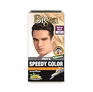 Bigen Mens Speedy Color, Hair Color, 80g - Natural Black 101