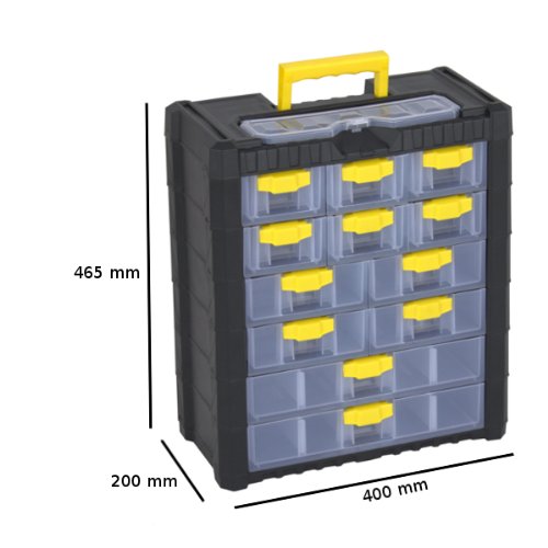 Prosperplast Werkzeugkiste Schubladen Koffer, 1 Stück, Multicase NS601 - 8