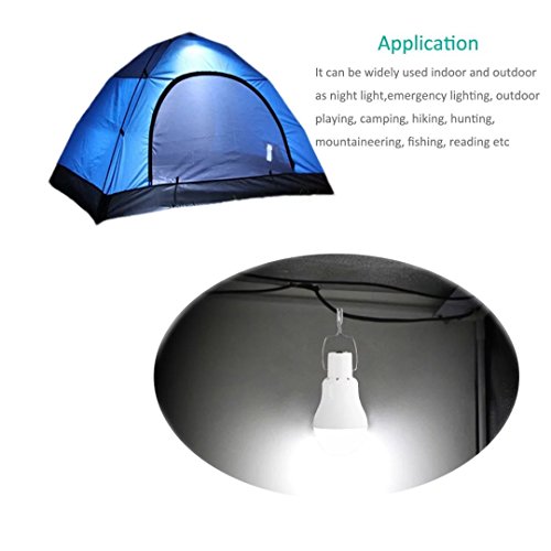 Prodeli Solarleuchten LED Lampe Upgrades tragbare 150LM 1600mA Batterie Solarleuchte für den Außenbereich Wandern Lesen Zelt Angeln Beleuchtung - 5