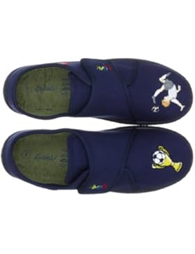Beck 612 Soccer dunkelblau, Jungen Hausschuhe