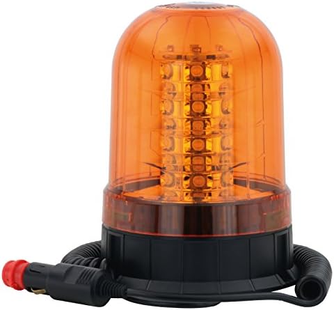 AdLuminis LED rotating beacon, orange, in various versions, for 12V and 24V voltage, flashing light / warning light for road transport