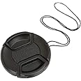 AIHG Universal Center Pinch Snap-on Front Lens Cap 40.5mm 46mm 49mm 52mm 55mm 58mm 62mm 67mm 72mm 77mm 82mm for choose For Canon Nikon Sony Pentax Olympus Fuji Camera with String (40.5mm)
