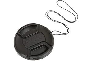 AIHG Universal Center Pinch Snap-on Front Lens Cap 40.5mm 46mm 49mm 52mm 55mm 58mm 62mm 67mm 72mm 77mm 82mm for choose For Canon Nikon Sony Pentax Olympus Fuji Camera with String (58mm)