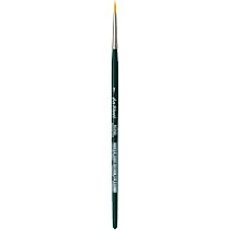 Pinceau Peinture à Huile Da Vinci 1875 N°1 - Fibre Synthétique, Forme Filbert, Manche Vert 29.2cm