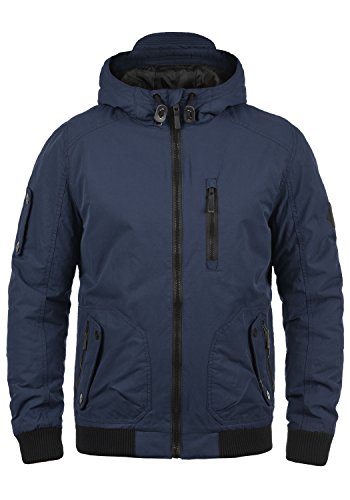 BLEND Marc Herren Winterjacke Bomber-Jacke mit Kapuze aus hochwertigem Material, Gre:XXL, Farbe:Navy (70230)