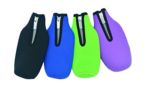 Bier Flaschenkühler, Case Wonder 4 Stück 11,6 Oz (330ml) Neopren Isoliert Klappbar Bierflaschen Kühler, Insulated Neopren-Klapp-Zipper Flaschenkühler Halten Sie Ihre Getränke Bier Cider Soft Drink Chilled für eine längere Zeit (Bunt) - 6