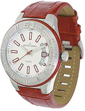 Jacques Lemans Unisex-Armbanduhr Miami Analog Quarz Leder 1-1771E