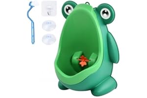 AOMHREK Urinario de Niño Tracto Urinario Infantil Urinario Montado en La Pared Urinario Vertical Entrenamiento de Baño Masculino (Verde)