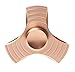 Produktbild EVST Metal Tri Fidget Hand Spinner Stress Reducer Durable EDC Kids Youngsters Adults Toy Super Long Spinner Time Great For ADHD Anxiety Autism (dia. 6cm) (Gold)